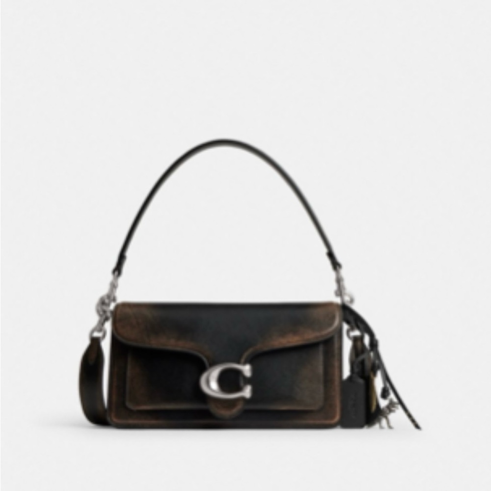 COACH Black and Brown Designer Shoulder Bag